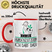 Geschenk für Hundebesitzerin Tasse Lustige Geschenkidee Geburtstag Ich Bin Hundebesitzerin Ich Darf Das Rot Trendation