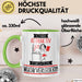 Musikverlegerin Tasse Geschenk Becher Stark Attraktiv Furchtlos Musikverlegerin Lustige Geschenkidee Grün Trendation
