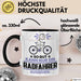 Radfahrer Geschenk Tasse So Gut Kann Nur Ein Radfahrer Aussehen Geschenkidee Kaffee-Becher Schwarz Trendation