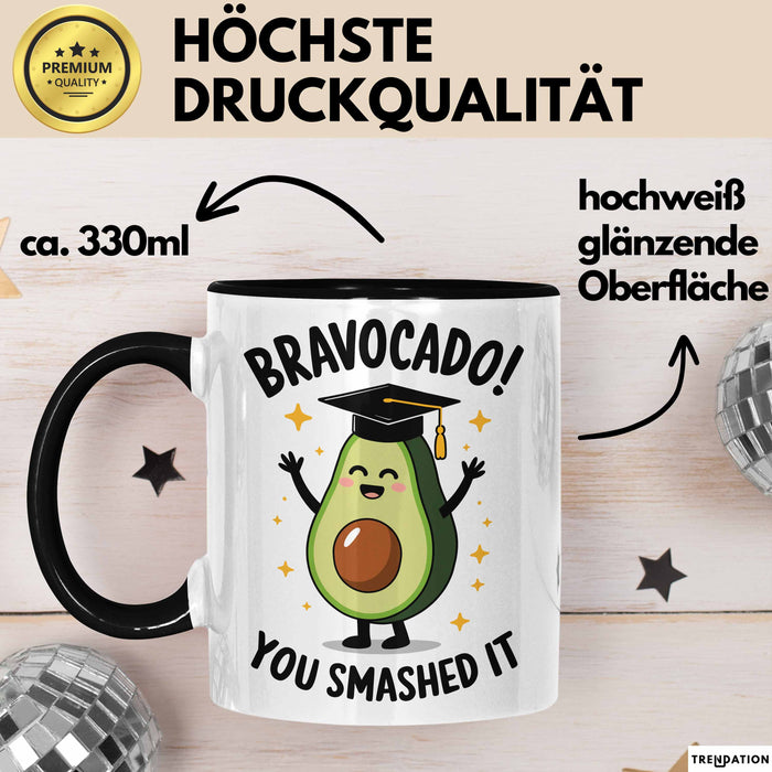Schüler Abschluss Avocados Tasse Geschenk Lustige Geschenkidee Spruch Bravocado Trendation