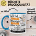 Haustier-Modedesignerin Tasse Geschenk Spruch Wer Will Schon Prinzessin Sein Wenn Man Auch Haustier-Modedesignerin Sein Kann Blau Trendation