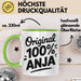 Anja Tasse Geschenk Original 100% Anja Geschenkidee Geburtstag Grün Trendation
