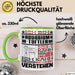 Aquarium-Tüftler Geschenk Kaffee-Tasse Geschenkidee für Aquarium-Tüftler Ich Bin Aquarium-Tüftler Ich Kann Es Dir Erklären Jedoch Nicht Für Dich Verstehen Spruch Lustig Grün Trendation