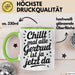 Gertrud Tasse Geschenk Chillt Mal Alle Gertrud Ist Ja Jetzt Da Geschenkidee Becher mit Name Grün Trendation