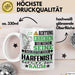 Harfenist Geschenk Tasse Lustiger Spruch Erheben Sie Sich Der Harfenist Betritt den Raum Weiß Trendation