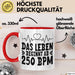 Raver Tasse Geschenk Das Leben Beginnt Ab 250 Bpm Rot Trendation