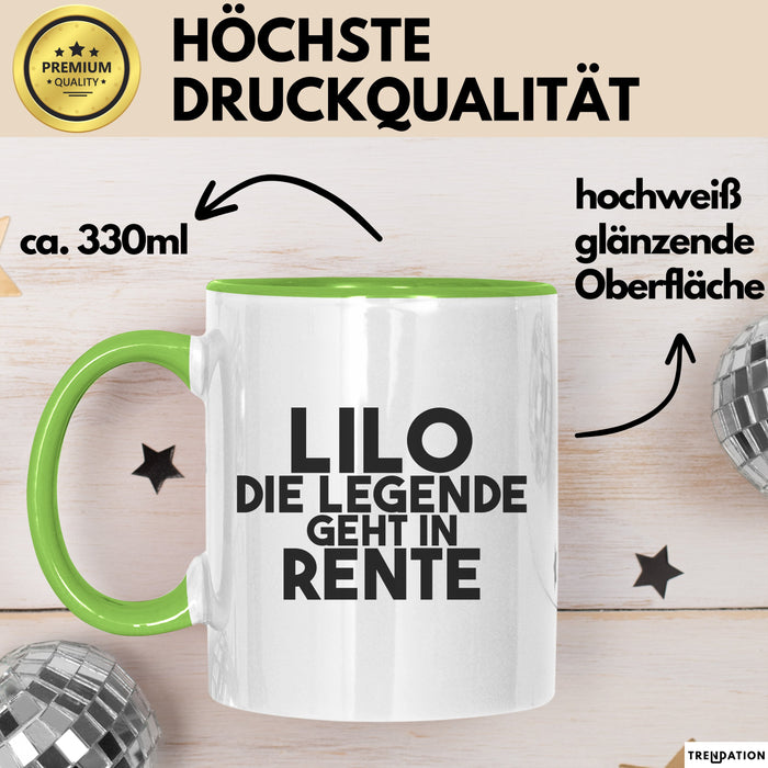 Lilo Tasse Lilo – Die Legende Geht In Rente Geschenk