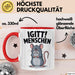 Sarkastisch Sarkasmus Introvertiert Tasse Geschenk Lustige Geschenkidee Spruch Igitt Menschen Rot Trendation