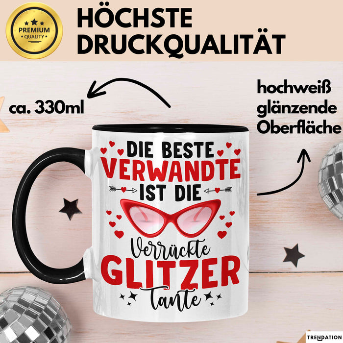 Tante Verwandte Tasse Geschenk Lustige Geschenkidee Spruch Beste Tante Trendation