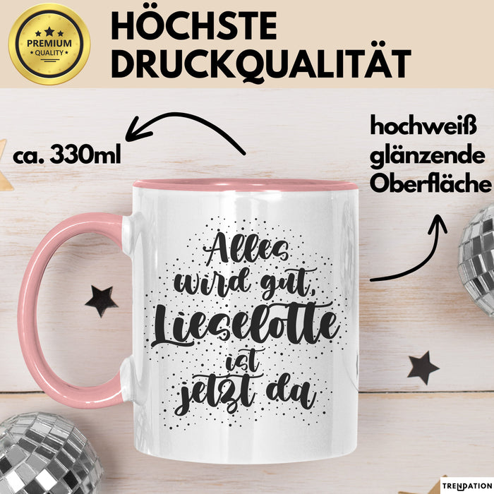 Lieselotte Tasse Alles Wird Gut, Lieselotte Ist Jetzt Da Geschenk