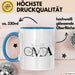 Oma Großmutter Tasse Becher Geschenk Lustige Geschenkidee Spruch Oma Fahrrad Radfahren Blau Trendation