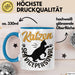 Katzen Geschenk Tasse Katzen-Besitzerin Kaffeebecher Katzen Servicepersonal Geschenkidee Blau Trendation