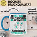Katzenschutzaktivist Tasse Geschenk für Katzenschutzaktivist Geburtstag Lustiger Spruch Kaffee-Becher Was Ist Deine Superkraft Blau Trendation