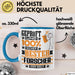 Forscher Geschenk Lustiger Spruch für Forscher Geschenkidee Bester Forscher Der Welt Blau Trendation