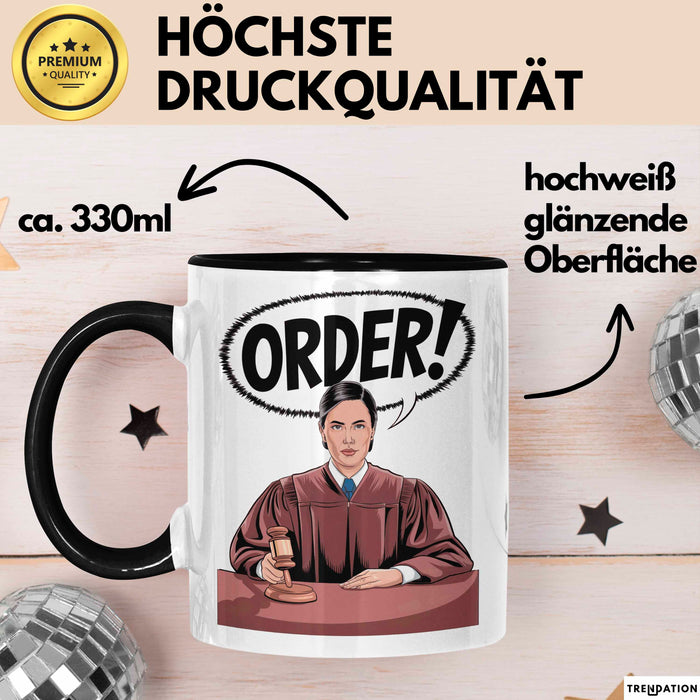 Richter Tasse Geschenk Lustige Geschenkidee Spruch Für Justiz Führungskräfte Trendation