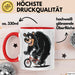 Bär Auf Fahrrad Tasse Geschenk Lustige Geschenkidee Spruch Rot Trendation