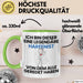 Harfenist Geschenk Tasse Lustige Geschenkidee Geburtstag für Harfenist Ich Bin Dieser Legendäre Harfenist Von Dem Alle Geredet Haben Kaffee-Becher Grün Trendation