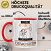 Tonstudio-Besitzerin Tasse Geschenk Becher Stark Attraktiv Furchtlos Tonstudio-Besitzerin Lustige Geschenkidee Rot Trendation