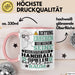 Handballspieler Geschenk Tasse Lustiger Spruch Erheben Sie Sich Der Handballspieler Betritt den Raum Rosa Trendation