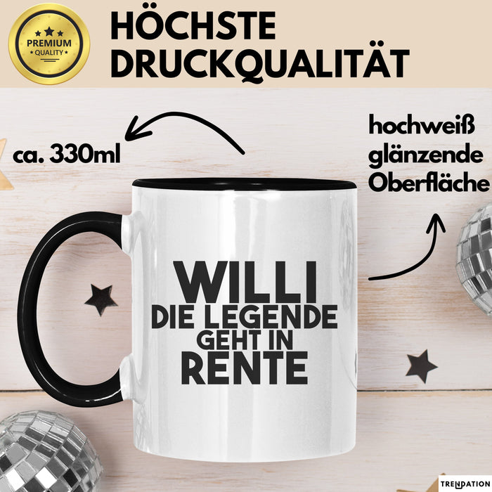 Willi Tasse Willi – Die Legende Geht In Rente Geschenk