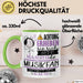 Musikfan Tasse Geschenk Lustiger Spruch Bitte Erheben Sie Sich Seine Majestät Die Musikfan Betritt Den Raum Grün Trendation