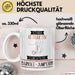Bungee-Jumperin Tasse Geschenk Becher Stark Attraktiv Furchtlos Bungee-Jumperin Lustige Geschenkidee Weiß Trendation