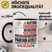 Parkour-Athlet Geschenk Tasse Lustiger Spruch Erheben Sie Sich Der Parkour-Athlet Betritt den Raum Schwarz Trendation