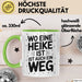 Heike Tasse Geschenk Wo Eine Heike Ist Ist Auch Ein Weg Geschenkidee Becher mit Name Grün Trendation