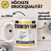 Country-Fan Tasse Geschenk für Country-Fan Geburtstag Lustiger Spruch Kaffee-Becher Was Ist Deine Superkraft Weiß Trendation