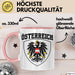 Österreich Tasse Geschenk Flagge Austria Rosa Trendation