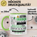 Tierpsychologin Tasse Geschenk Lustiger Spruch Bitte Erheben Sie Sich Seine Majestät Die Tierpsychologin Betritt Den Raum Grün Trendation