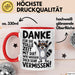 Büro Arbeit Kollege Tasse Becher Geschenk Lustige Geschenkidee Spruch Danke Für Die Tolle Zeit Mit Dir Wir Werden Dich Sehr Vermissen Rot Trendation