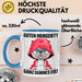 Sarkasmus Tasse Geschenk Lustiger Spruch Guten Morgen Ganz Dünnes Eis Katze Becher Blau Trendation