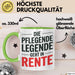 Krankenschwester Pflege Betreuung Tasse Geschenk Lustige Geschenkidee Spruch Die Pflegende Legende Geht In Rente Grün Trendation