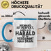 Harald Tasse Niemand Ist Perfekt, Aber Als Harald Ist Er Verdammt Nah Dran Blau Trendation