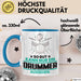 Drummer Geschenk Tasse So Gut Kann Nur Ein Drummer Aussehen Geschenkidee Kaffee-Becher Blau Trendation