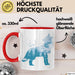 Wolf Tasse Geschenk Heulender Wolf Vögel Mond Silhouetten Geschenkidee Lustig Rot Trendation