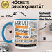 Katzencafégängerin Tasse Geschenk Spruch Wer Will Schon Prinzessin Sein Wenn Man Auch Katzencafégängerin Sein Kann Blau Trendation