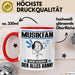 Musikfan Tasse Geschenk für Musikfan Der Mann Der Alles Kann Geschenkidee zum Geburtstag Rot Trendation