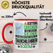 Tauchlehrer Geschenk Tasse Lustiger Spruch Erheben Sie Sich Der Tauchlehrer Betritt den Raum Rot Trendation