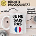 Französischlehrer Schüler Unterricht Tasse Geschenk Lustige Geschenkidee Spruch Je Ne Sais Pas Weiß Trendation