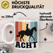 Tasse Geschenk Acht Retro Pferd Design Becher Weiß Trendation