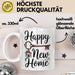 Neues Zuhause Eigentümer Tasse Geschenk Lustige Geschenkidee Spruch Alles Gute Zum Neuen Zuhause Weiß Trendation