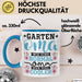 Garten Oma Tasse Geschenk Muttertag Witziger Spruch Cooler Becher Blau Trendation