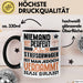 Stiefschwäger Geschenk Tasse Lustige Geschenkidee für Stiefschwäger Geburtstag Kaffee-Becher Niemand Ist Perfekt Aber Als Stiefschwäger Ist Man Nah Dran Schwarz Trendation