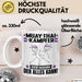 Muay-Thai-Kämpfer Tasse Geschenk für Muay-Thai-Kämpfer Der Mann Der Alles Kann Geschenkidee zum Geburtstag Weiß Trendation