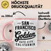Francisco Kalifornien USA Tasse Geschenk Lustige Geschenkidee Spruch Goldenes Tor Stadt Rosa Trendation