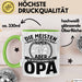 Neffe Opa Geschenk Tasse Geschenkidee für Besten Opa Die Meisten Menschen Rufen Mich Beim Namen Aber die Wichtigen Nennen Mich Opa Kaffee-Becher Grün Trendation