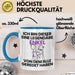 Enkel Geschenk Tasse Lustige Geschenkidee Geburtstag für Enkel Ich Bin Dieser Legendäre Enkel Von Dem Alle Geredet Haben Kaffee-Becher Blau Trendation