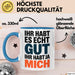 Sarkasmus Sarkastisch Tasse Geschenk Lustige Geschenkidee Spruch Ihr Habt Es Echt Gut Ihr Habt Ja Mich Blau Trendation